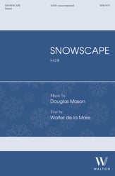 Snowscape SATB choral sheet music cover